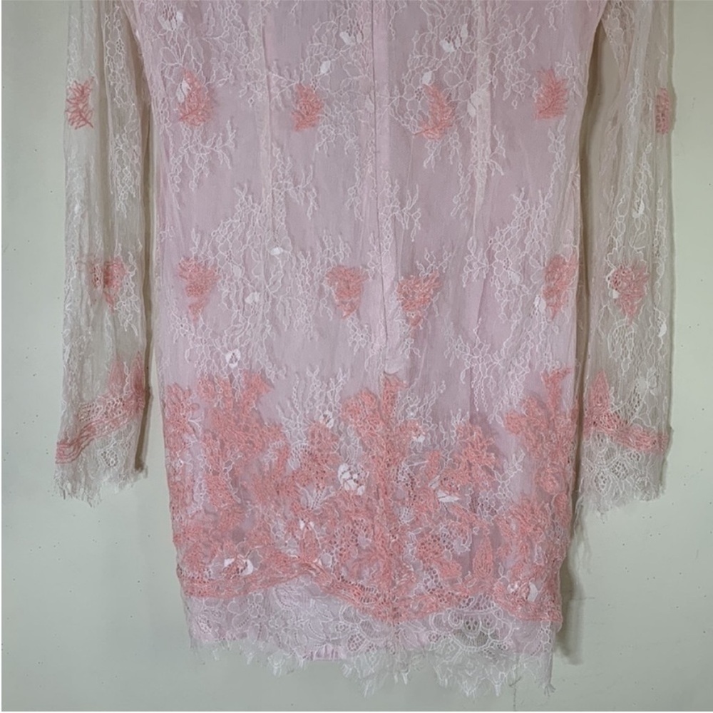 X by NBD Ina Lace Mini Dress in Primrose Pink. Large. NWT. - Picture 11 of 11